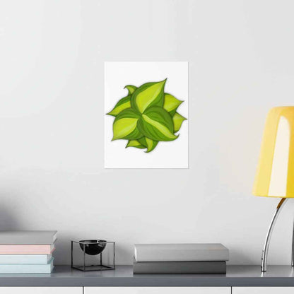 Philodendron Brasil Botanical Print – Unframed Wall Art