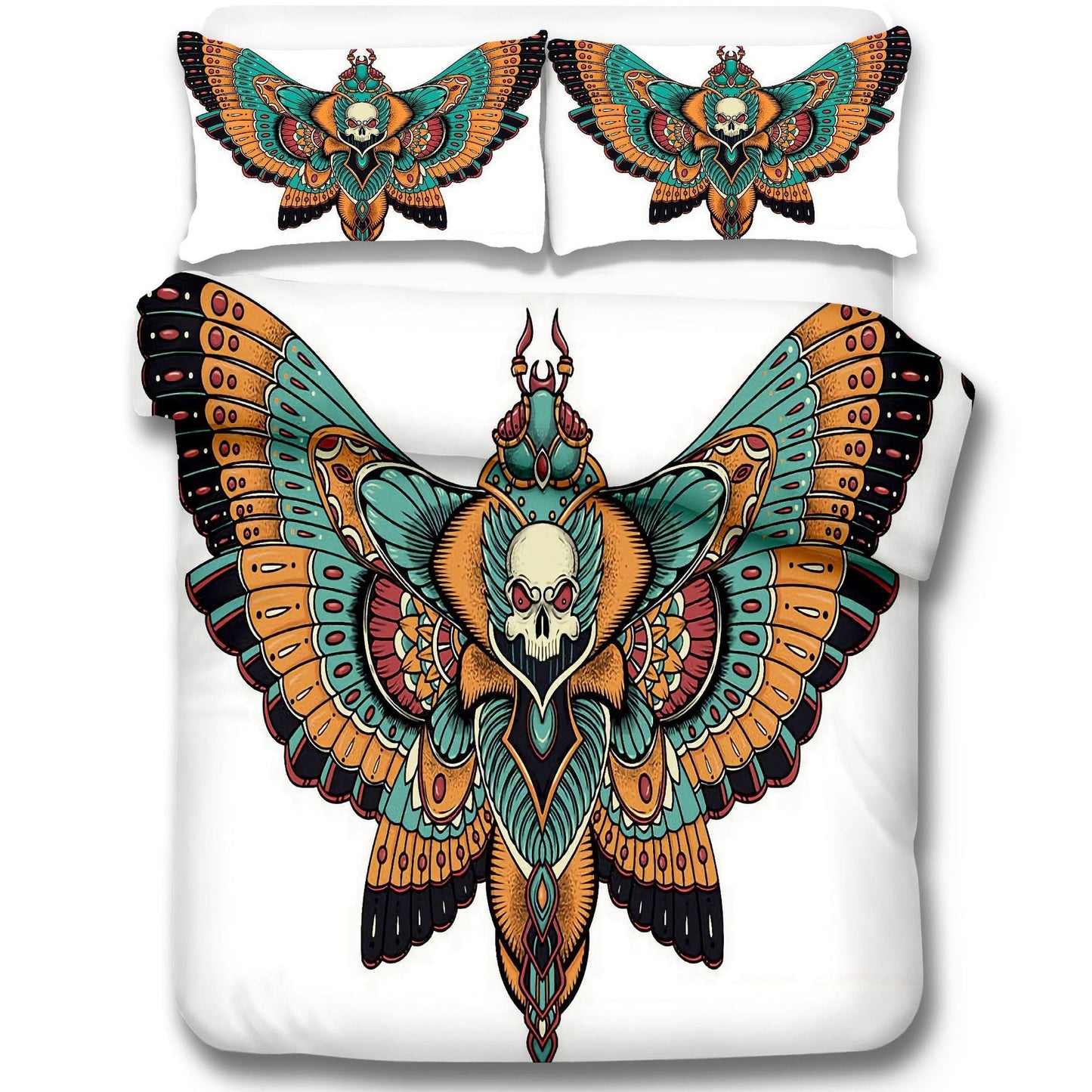 Moth Skull 3D Printing Skeleton Moth Death Skull Three-piece Set