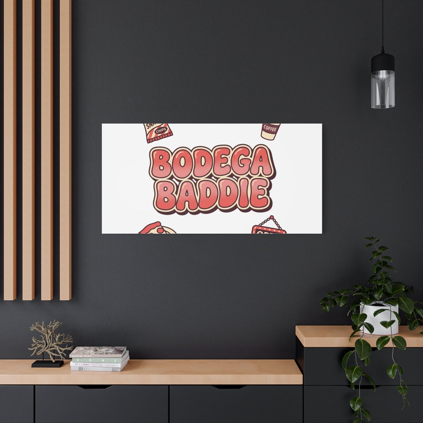 Bodega Baddie Matte Canvas, Stretched | NYC Y2K Corner Store Vibes