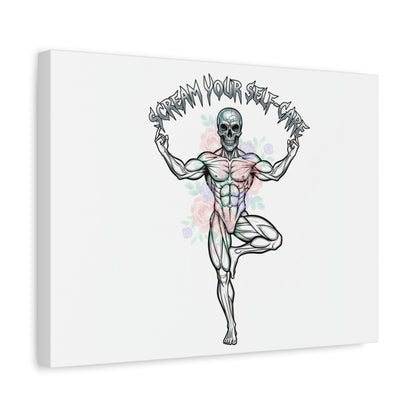 Scream Your Self-Care Canvas | Heavy Metal Wellness, Gothic Wellness Quote