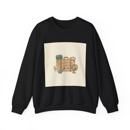 Vintage Travel Postcard Sweatshirt | travel stamps, wanderlust design