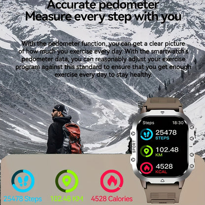 New Smart Watch with 2.01-inch Large Screen, LED Flashlight, Outdoor Sports Watch, Fitness Tracker Compatible with Android and iPhone, Halloween, Suitable for Men or Women, Versatile for Various Scenarios, Perfect Holiday Gif