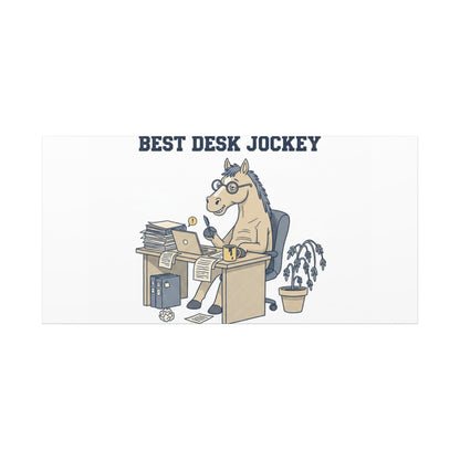 Best Desk Jockey Canvas, Workhorse Office Art | Corporate Burnout Parody