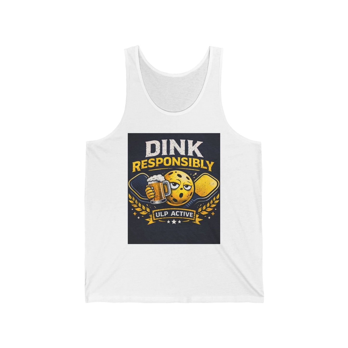 ULP Active “Dink Responsibly” Pickleball Tank Top – Funny Pickleball Shirt
