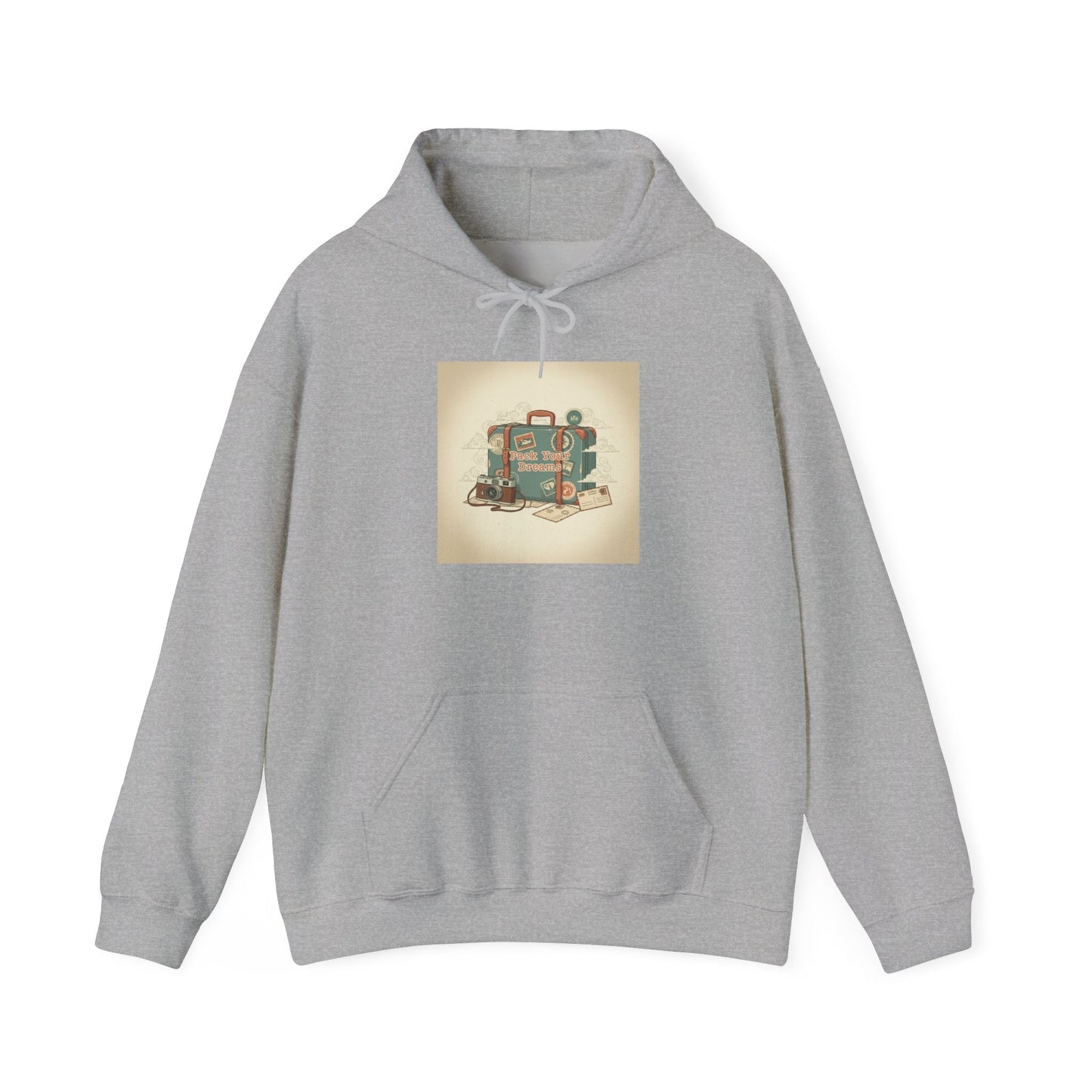 Vintage Passport Stamp Travel Hoodie | retro travel, wanderlust design