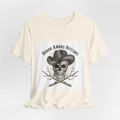 Western Skull Art Tee | cowboy horror shirt, gothic Americana