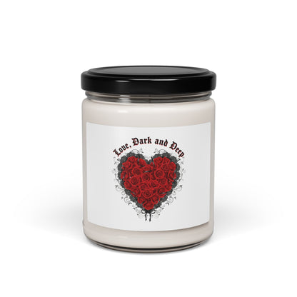 Gothic Romance Heart Candle | Soy Candle, 9oz, 80s Nostalgia New Romantic