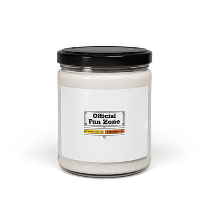 Official Fun Zone Candle | Office Sign Parody, Workplace Humor Soy Candle