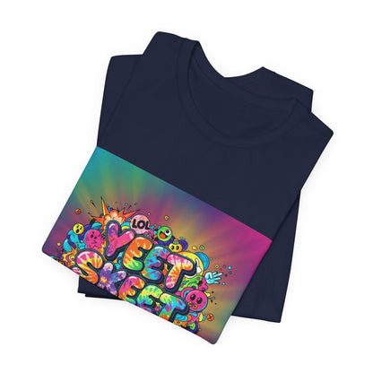 Sweet Sleep Repeat Tee | random slogan shirt, glitch graphic