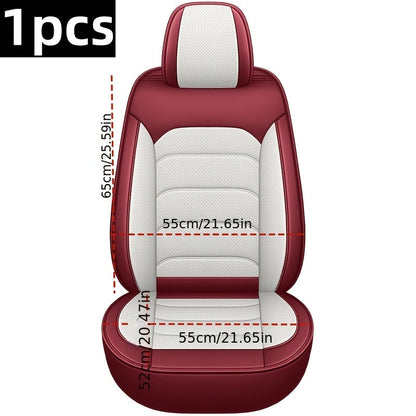 1pc and 2pcs Luxury Faux Leather Car Front Seat Covers | Universal Fit, Independent Seat Design for Main Driver/Co-driver, All-inclusive Sports Car Seat, Suitable for Cars, SUVs, and Pickup Trucks