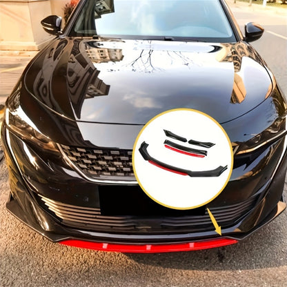 4pcs/Set Material Car Front Lip Spoiler Kit - Stylish Appearance Upgrade, Small Vehicle Bumper Modification Accessories with Easy Installation and Durable Protection for Fenders, Car Spoiler, Car Modification Accessories