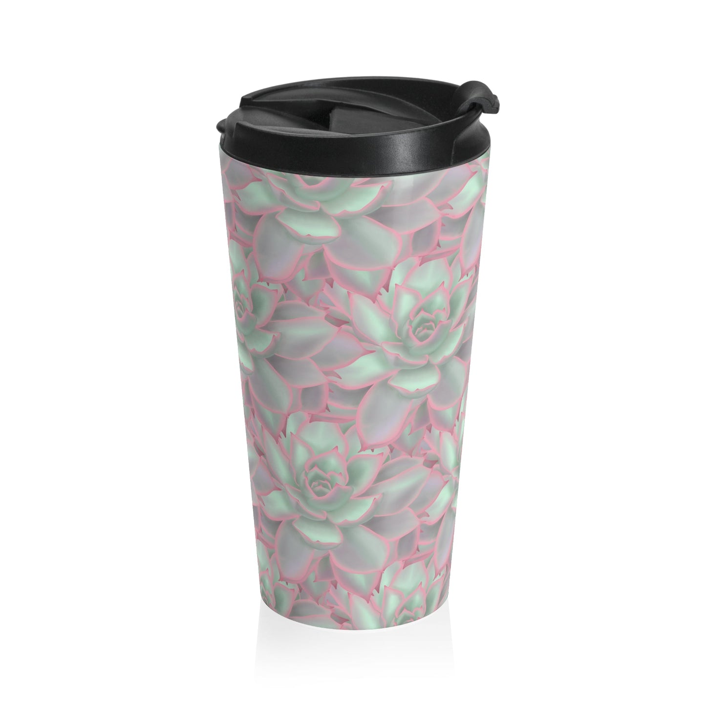 Echeveria Violet Queen Succulent 15 oz Vacuum Insulated Stainless Steel Travel Tumbler