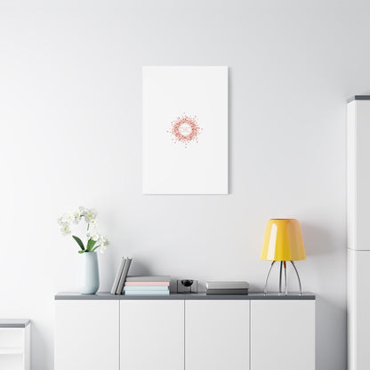 Tiny Heart Confetti Canvas | Matte Stretched Wall Art