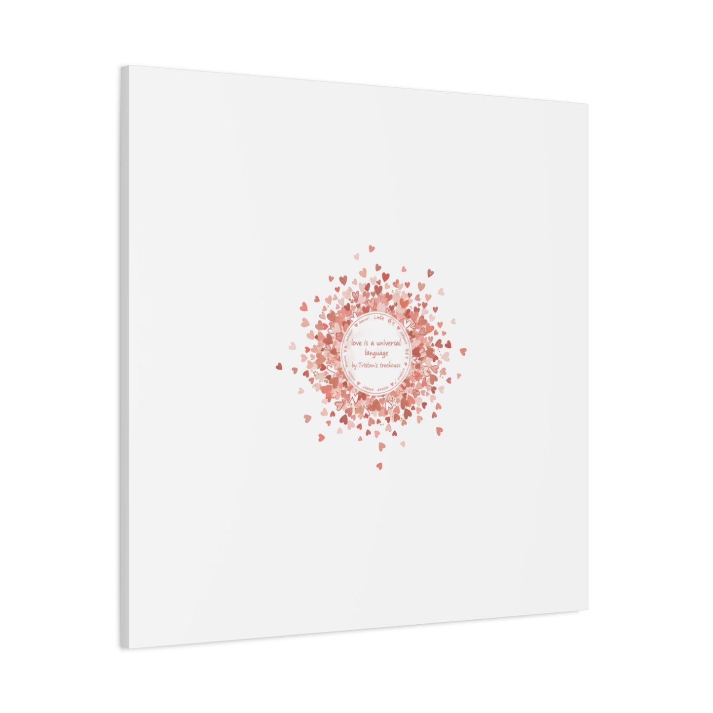 Tiny Heart Confetti Canvas | Matte Stretched Wall Art