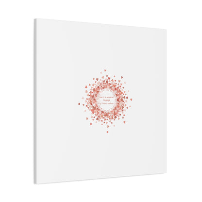 Tiny Heart Confetti Canvas | Matte Stretched Wall Art