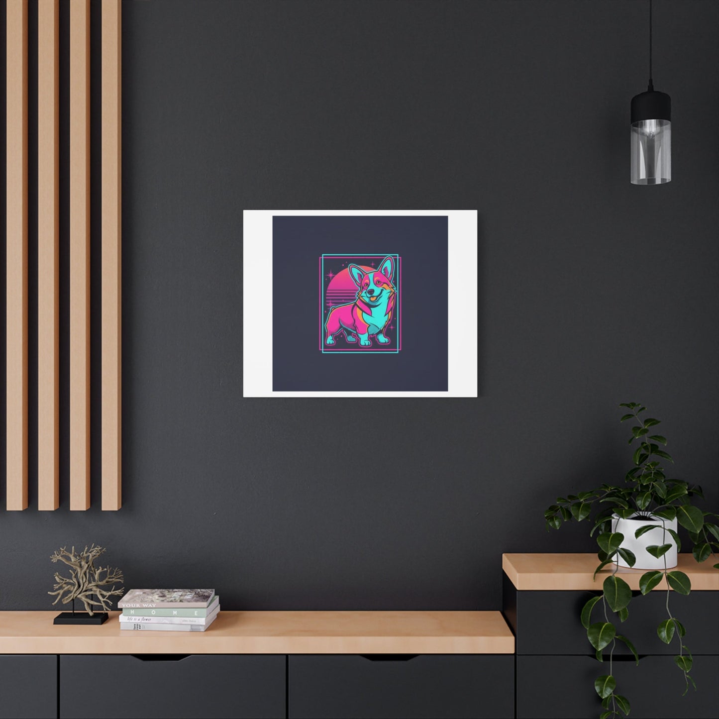 Platonic Love Corgi Canvas | Friendship Valentine, Galentine’s Wall Art
