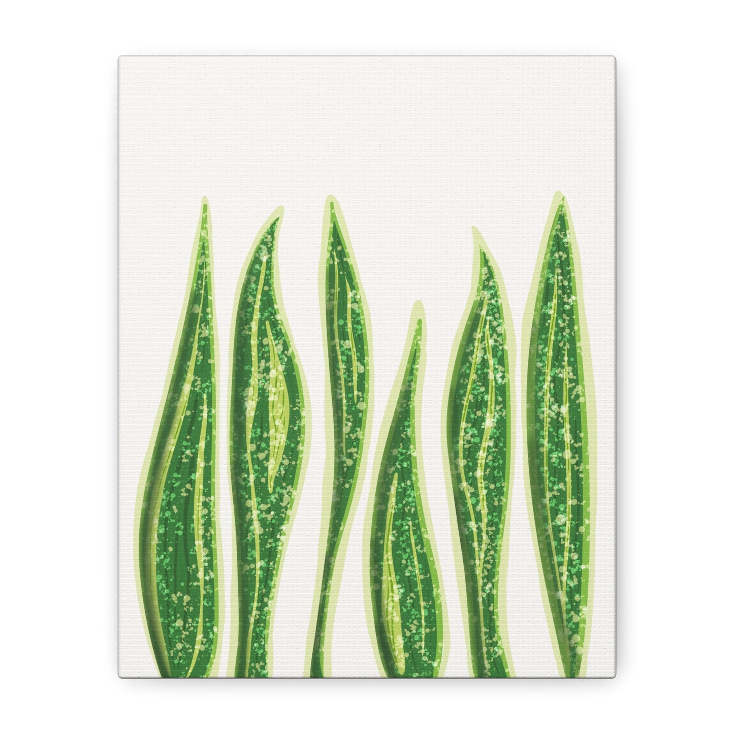 Snake Plant Canvas Print – Botanical Wall Art