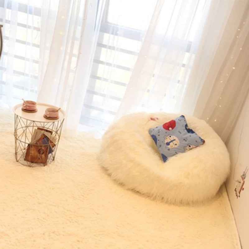 Cute Round Beanbag Plush Lazy Sofa For The Study Perfect For One Person
