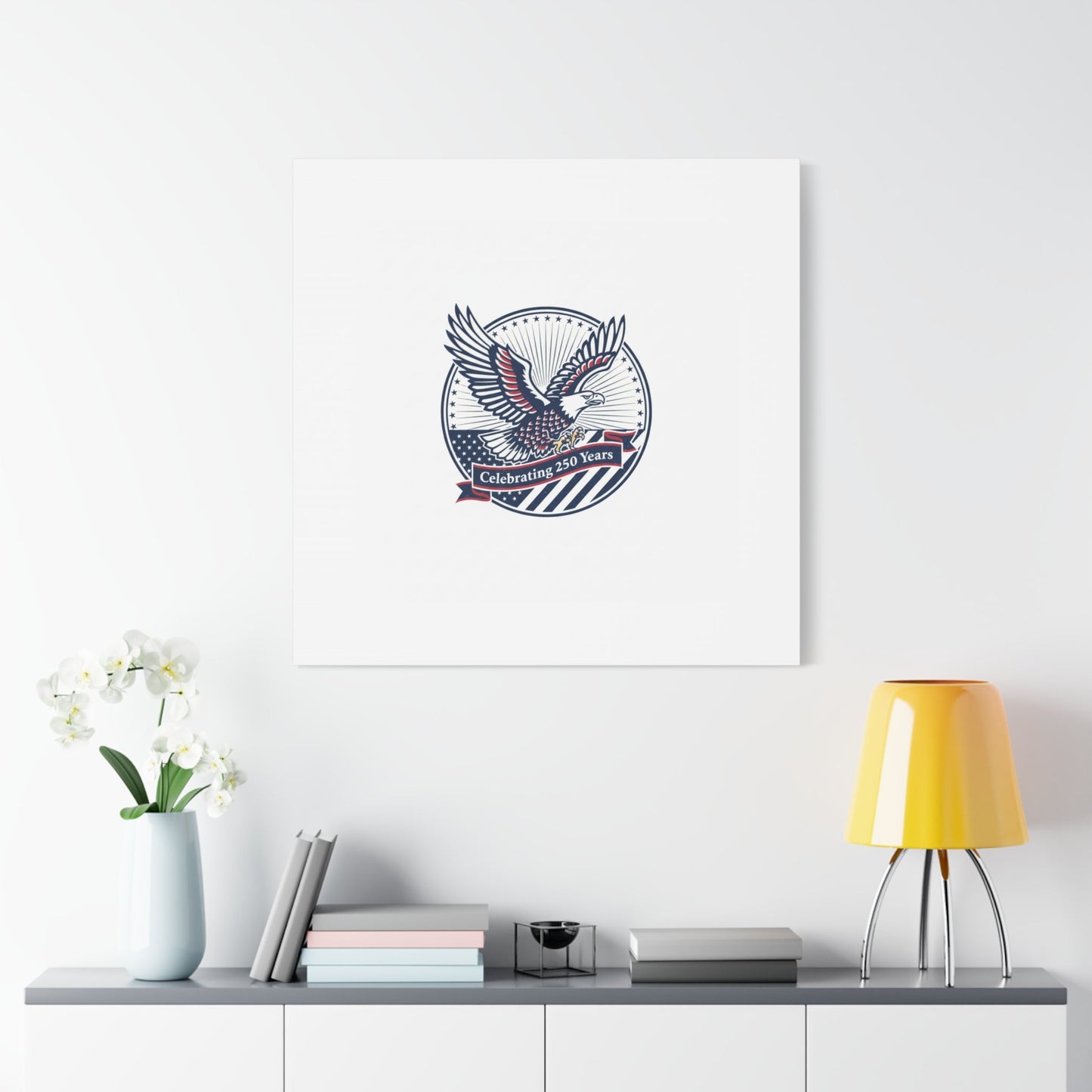 250th Anniversary Eagle Emblem Canvas | Semiquincentennial Americana