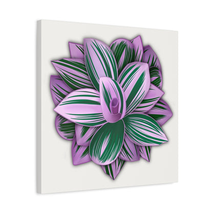 Tradescantia Nanouk Canvas Print – Botanical Wall Art