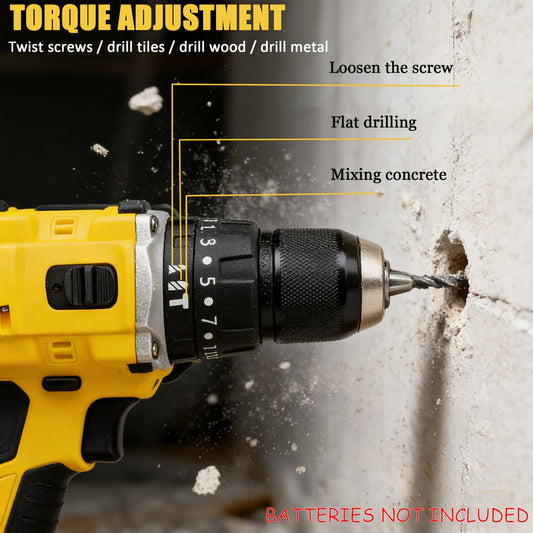 DCD805 20V Cordless Electric Tool | Brushless Impact Drill, Multi-functional Hand Drill, Lithium-ion Battery Powered (Batteries Not Included)