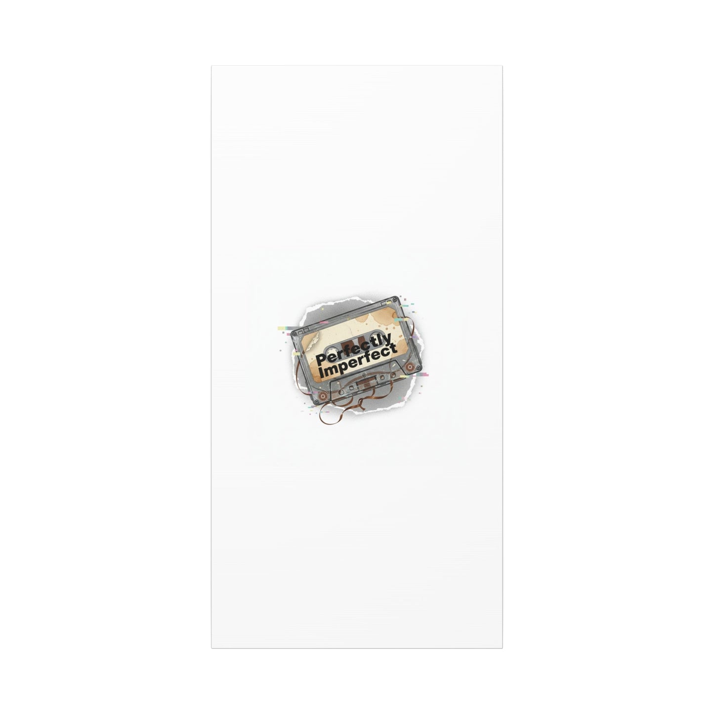 Perfectly Imperfect Cassette, Canvas Print | Analog Error, glitch art static