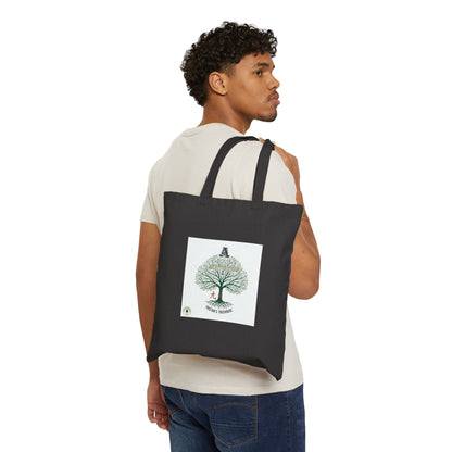 Handwritten Doodle Tree Tote | sketch aesthetic, handwritten message