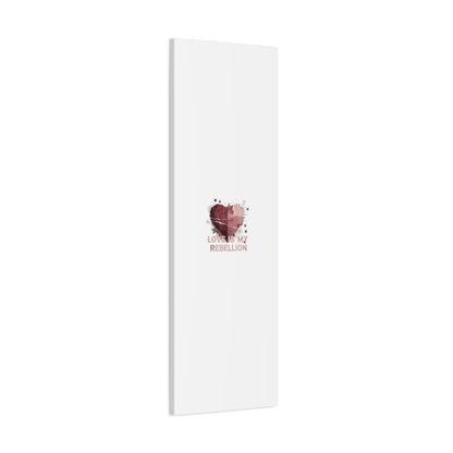 Love Is My Rebellion Canvas | Soft Grunge Hearts, Distressed Valentine Collage