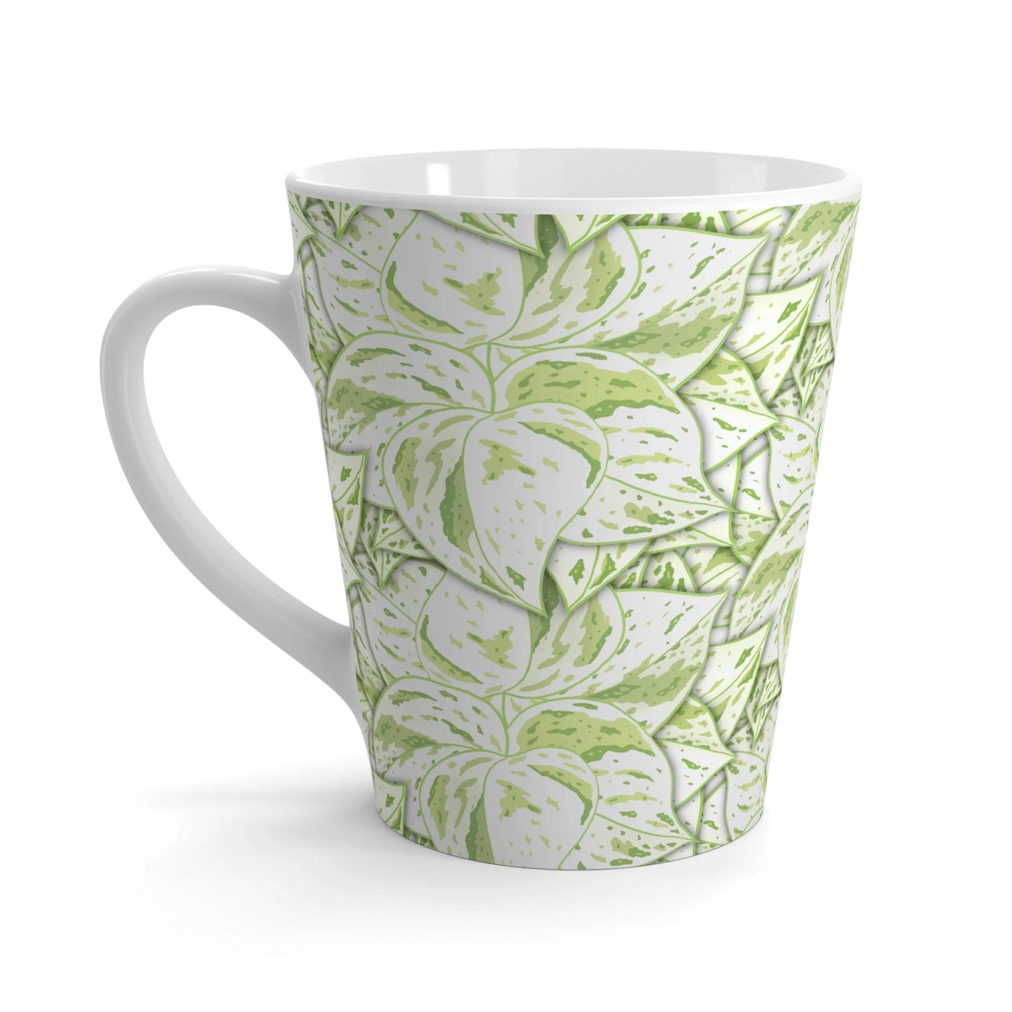 Snow Queen Pothos Pattern Ceramic Mug 12 oz
