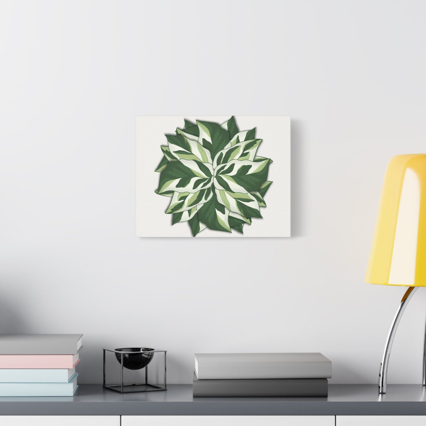 Calathea White Fusion Canvas Print – Botanical Wall Art
