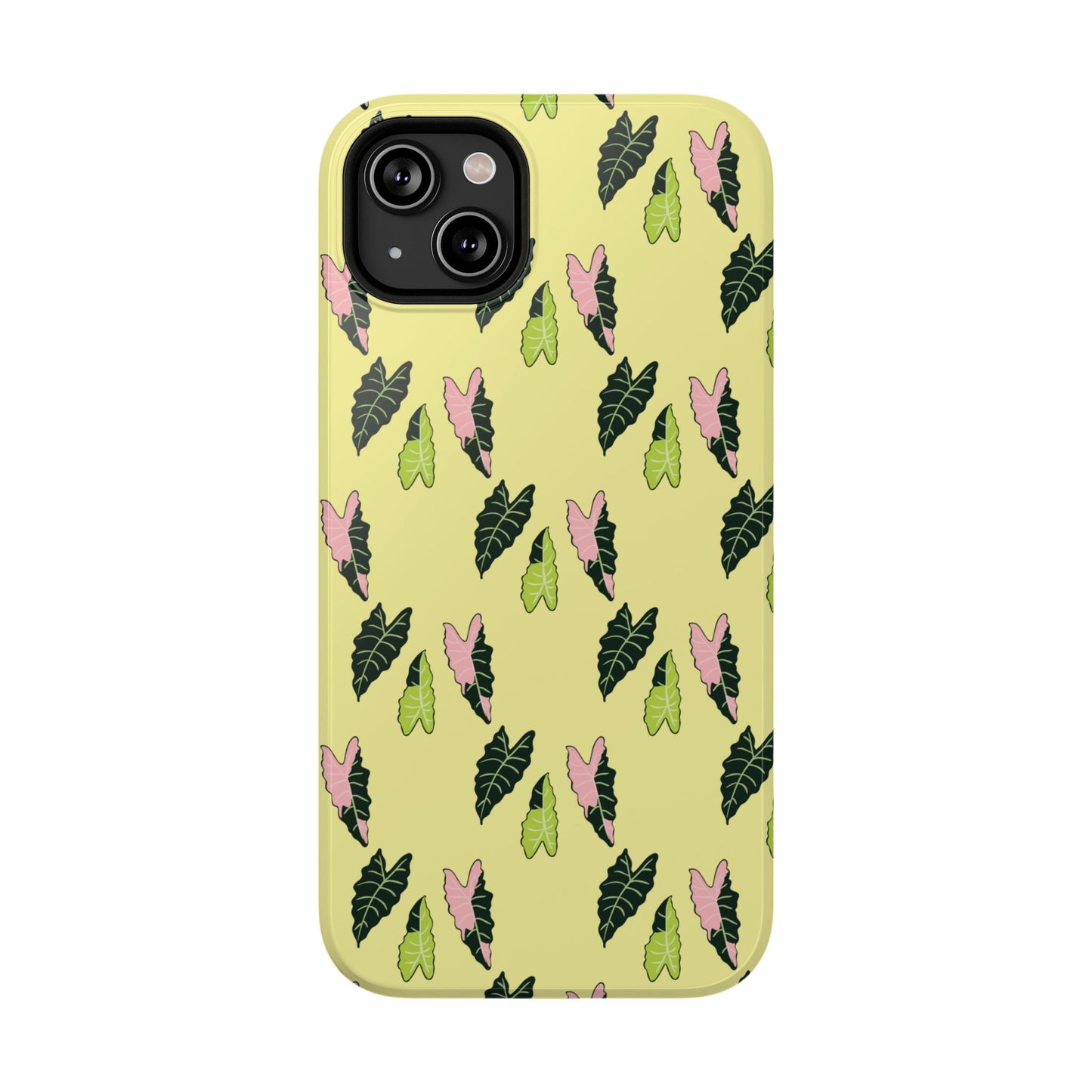 Alocasia Pattern Phone Case – Dual Layer Protective Cover