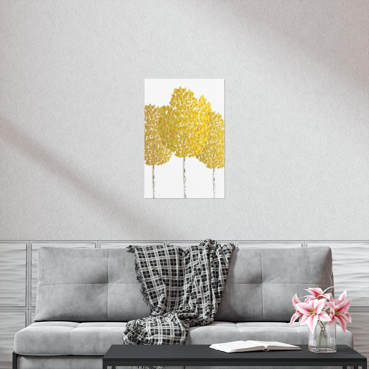 Fall Aspen Print – Unframed Wall Art