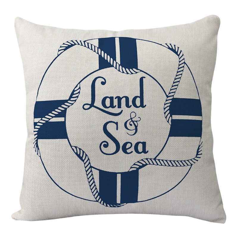 New Lighthouse Anchor Digital Printing Linen Pillowcase