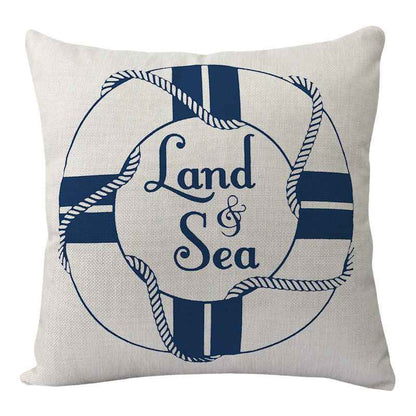 New Lighthouse Anchor Digital Printing Linen Pillowcase