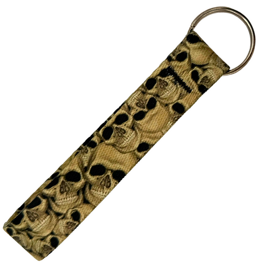 Skulls Key Fob, Perfect for backpack or purse. Goth or Punk accessory