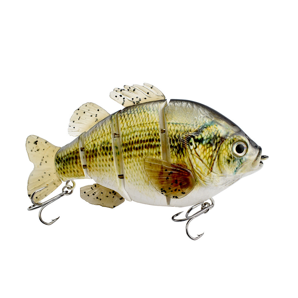 PVC Soft Tail Lure Lure Wholesale 4 Sections Tilapia Mossambica Lure More Sections Simulation Bait Freshwater Lure Fishing Bait