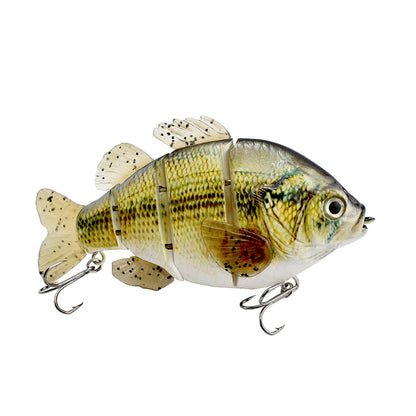 PVC Soft Tail Lure Lure Wholesale 4 Sections Tilapia Mossambica Lure More Sections Simulation Bait Freshwater Lure Fishing Bait