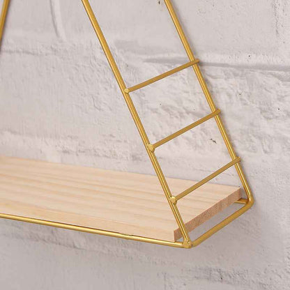 Perforated Nordic Iron Wall Triangle Decorative Shelf