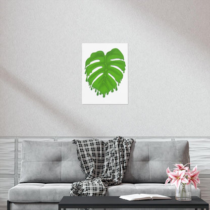 Melting Monstera Botanical Print – Unframed Wall Art