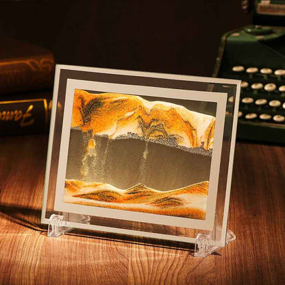 Landscape Quicksand Painting Glass Craft Printing Ornaments