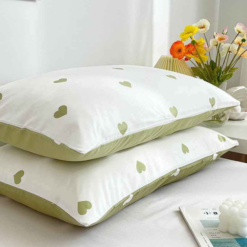 Pillowcase Two Washed Cotton Brushed Four Seasons