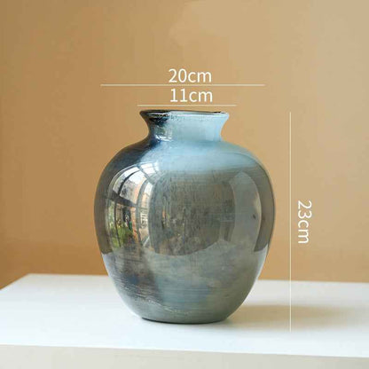 Lustrous Glass Vaseelegant Living Room Decor