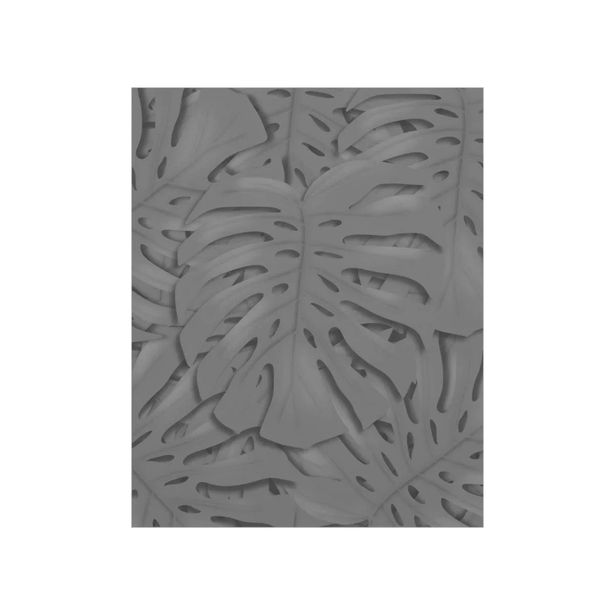 Grey Monstera Botanical Print – Unframed Wall Art