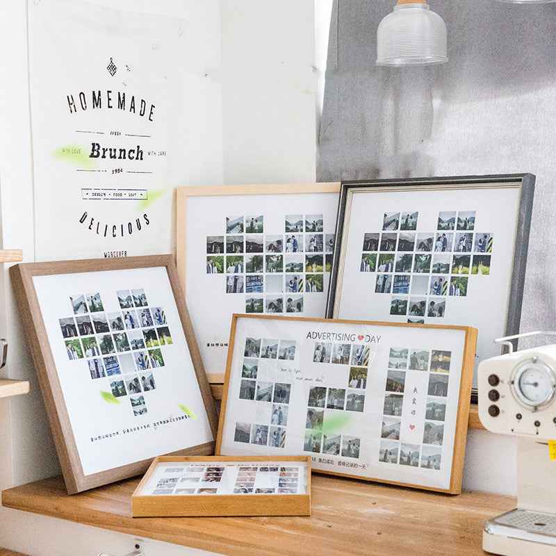 Solid Wood Lovers Love Diy Picture Frame Wall Mounting Stage