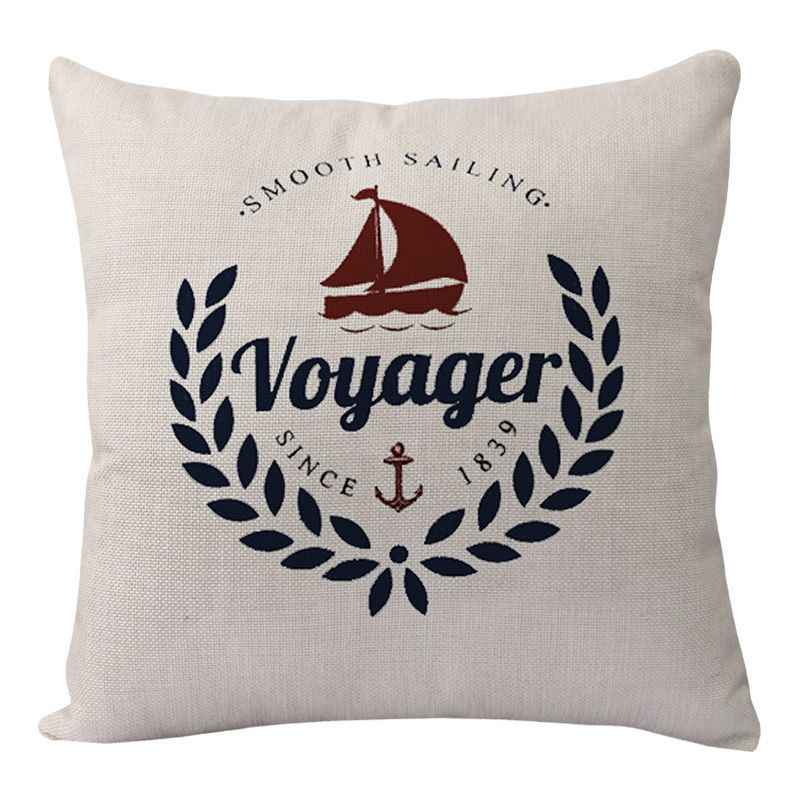 New Lighthouse Anchor Digital Printing Linen Pillowcase
