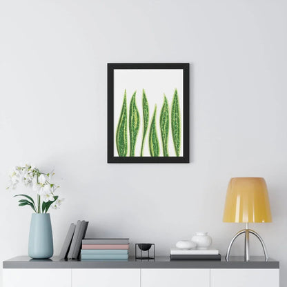 Snake Plant Framed Print – Botanical Wall Art
