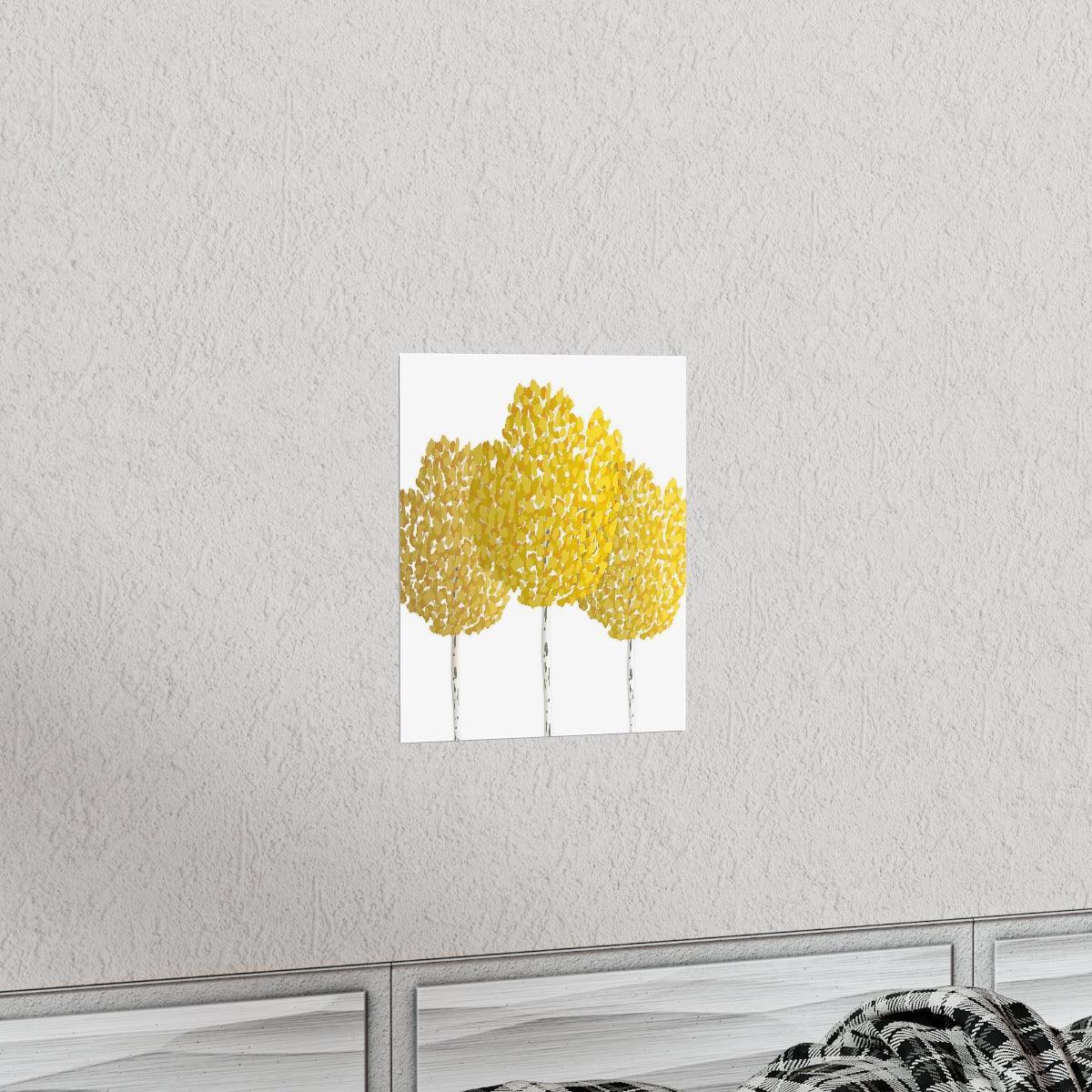 Fall Aspen Print – Unframed Wall Art