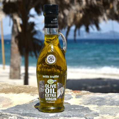 KORVEL Greek Extra Virgin Olive Oil with Truffle - 8.45 fl oz