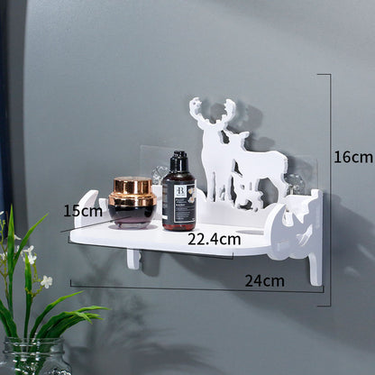 Perforation-Free Wall Shelf Bedroom Wall Hanging Bathroom
