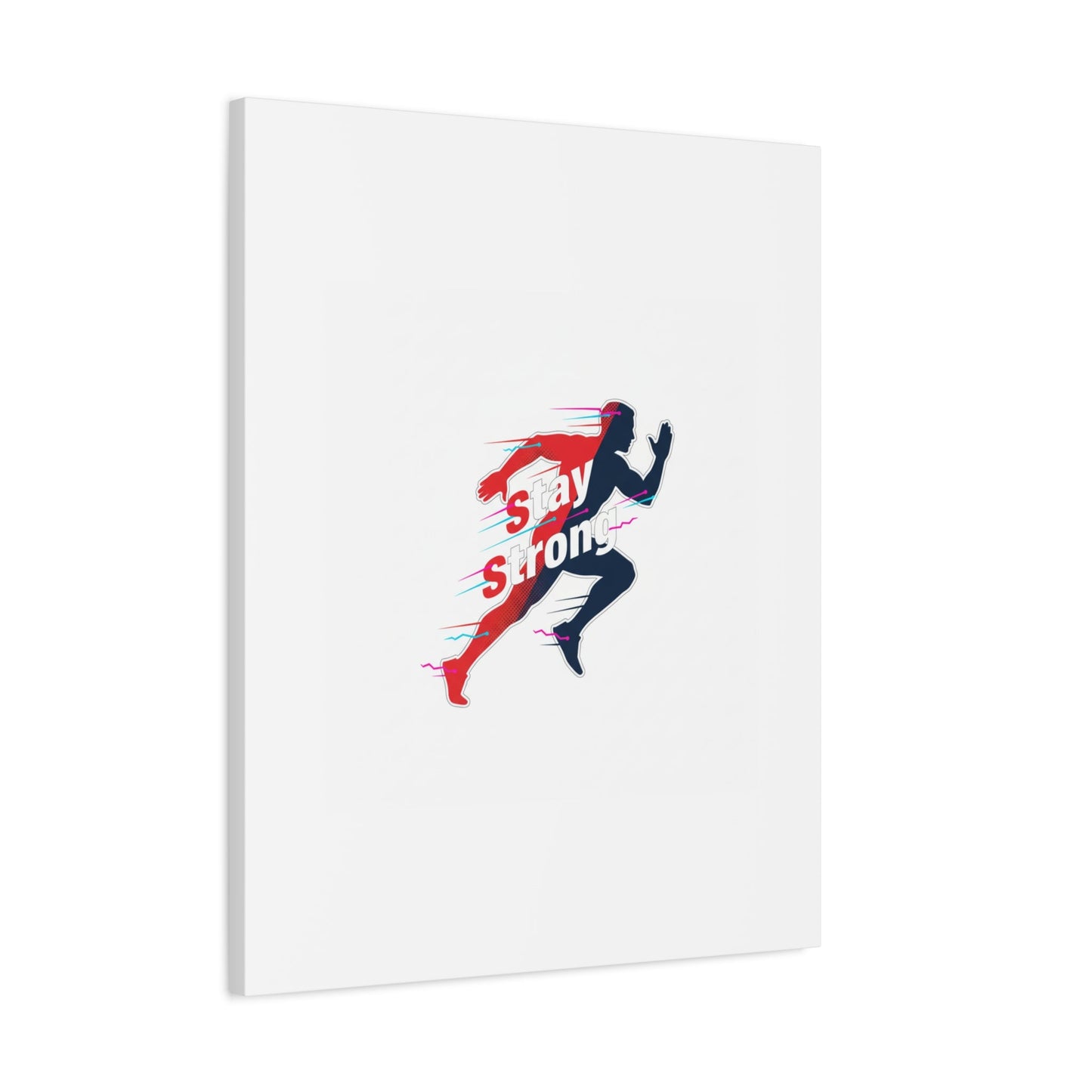 Stay Strong Runner Canvas | Fitness Motivation, Gym Wall Art